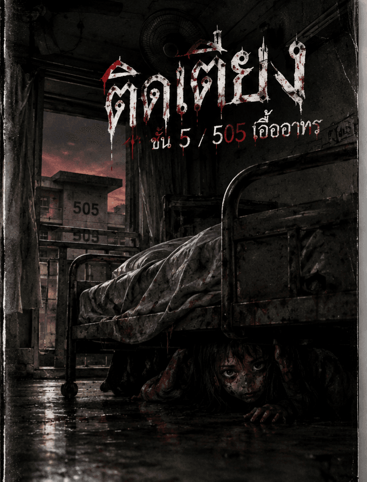 ปกนิยาย ติดเตียง ชั้น5 505 เอื้ออาทร