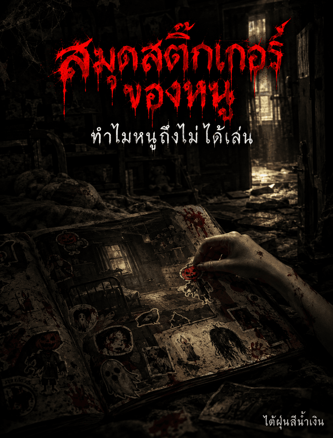 ปกนิยาย สมุดสติ๊กเกอร์ของหนู ทำไมหนูถึงไม่ได้เล่น
